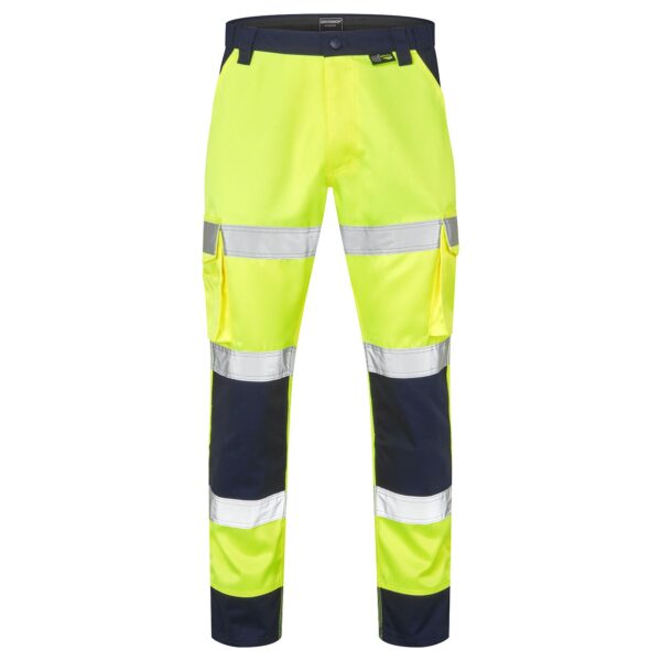 Hi Vis 2 Tone Poly/Cotton Combat Trousers EN ISO 20471 Class 2 and RIS-3279-TOM - Image 2