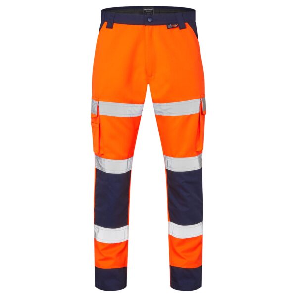 Hi Vis 2 Tone Poly/Cotton Combat Trousers EN ISO 20471 Class 2 and RIS-3279-TOM